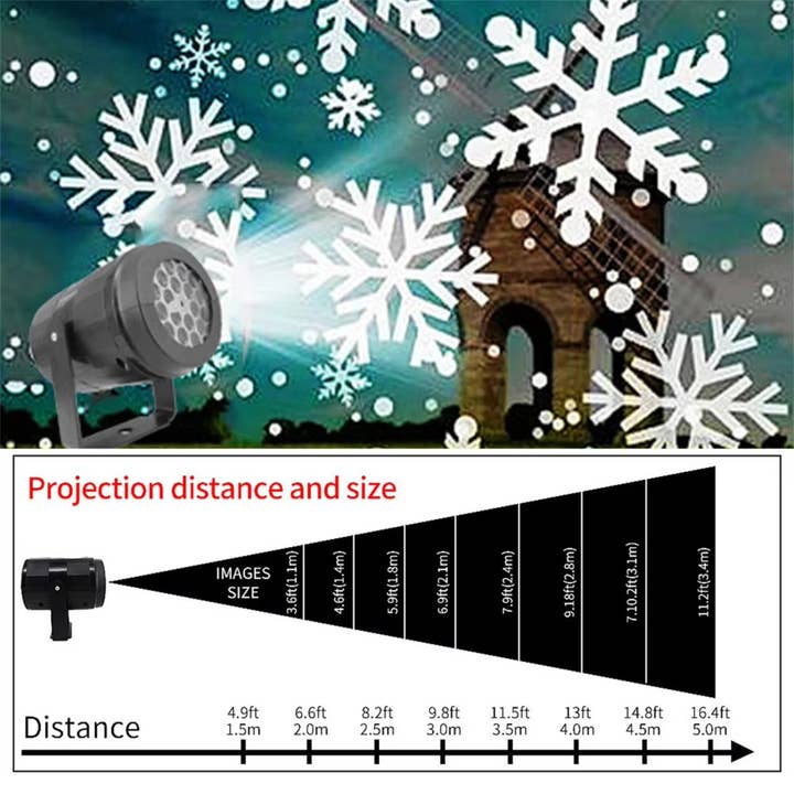 Buddha Ayurveda - Wholesale Decorating Tool - USB Snowflake Projector Light – Rotating LED Christmas Lamp1