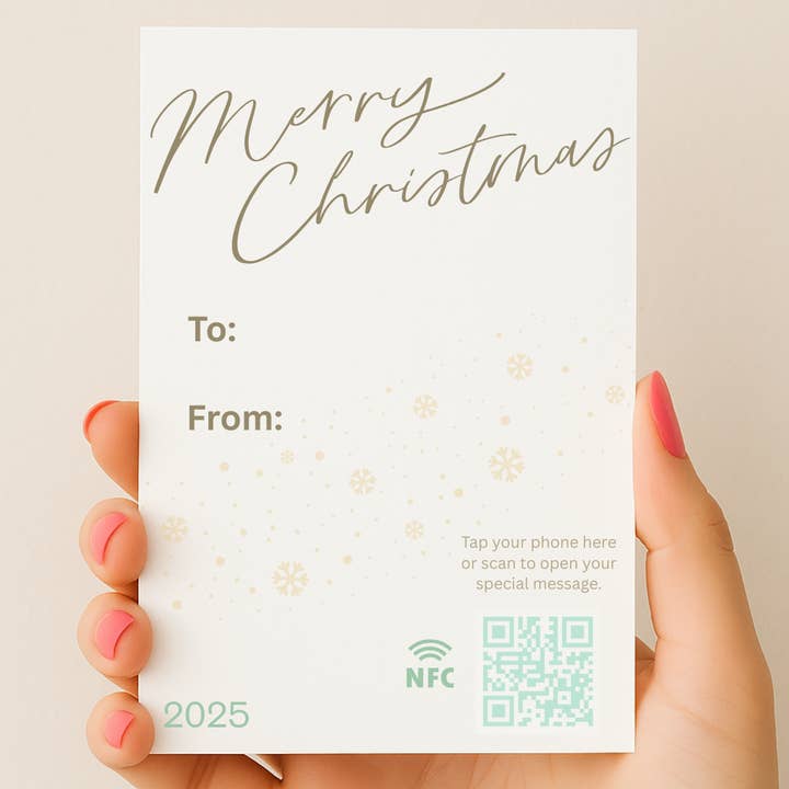 Joyeux Noël 2025 | Carte de Vœux Interactive TapSake pour la vente par TapSake