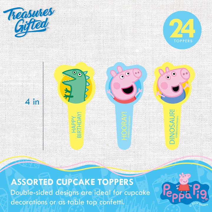 Treasures Gifted - Wholesale Cake/Cupcake Topper - Peppa Pig Cupcake Toppers & Peppa Pig Cupcake Wrappers1