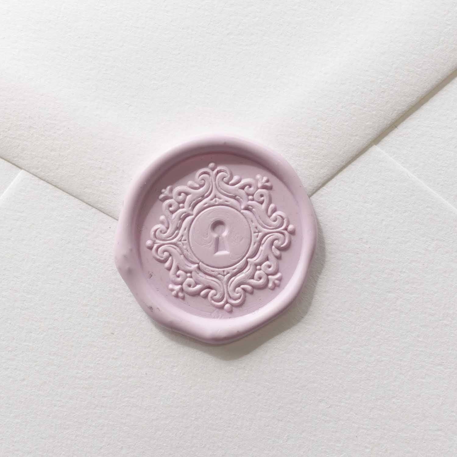 Fiona Ariva - Wholesale Rubber/decorative stamp - Keyhole wax seal stamp, wax seal kit or stamp head5