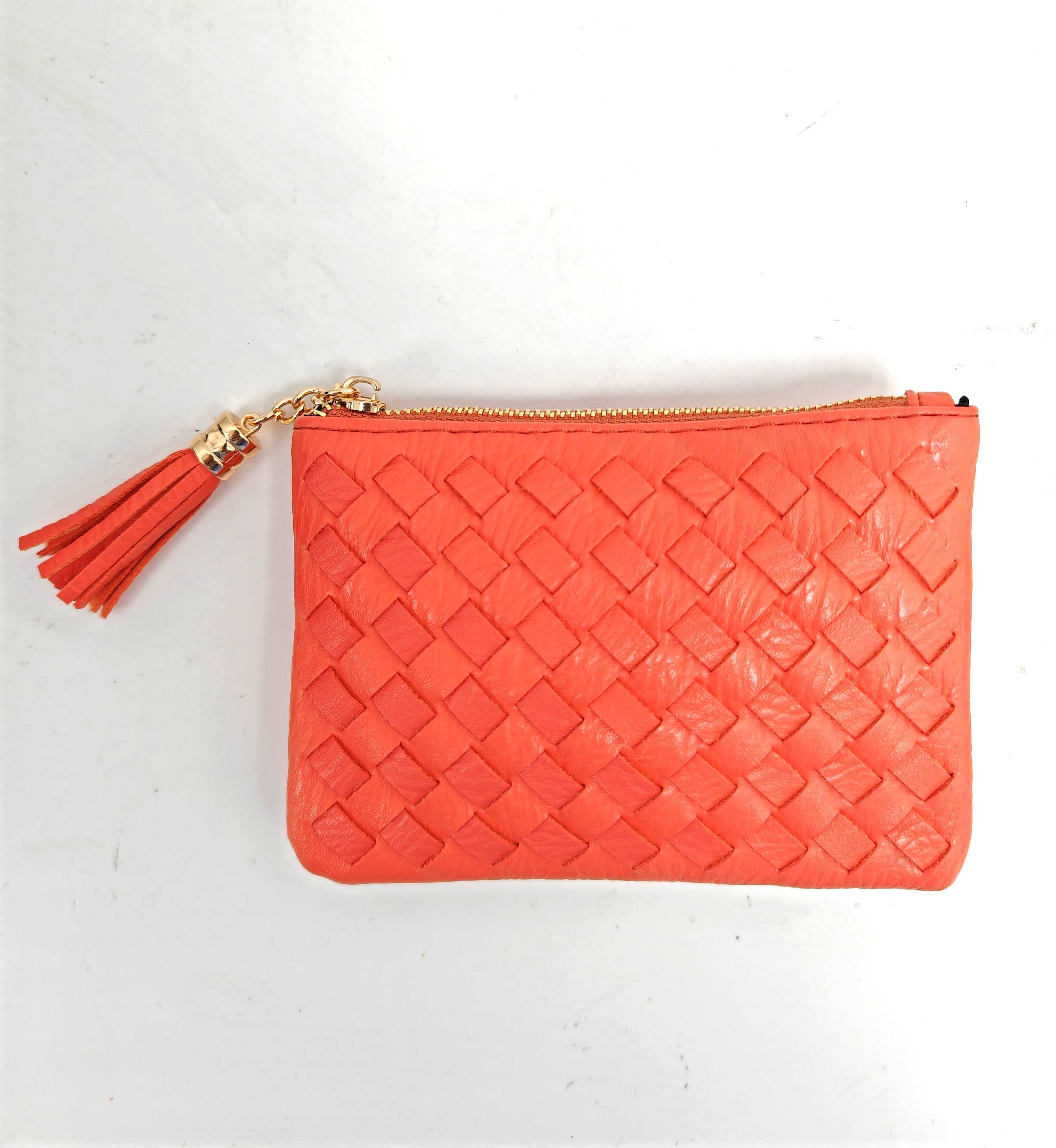 Superbia – Engroshandel Møntpung - Dame – Blød håndlavet vævet kvast nøglering lynlås kortholder mønt6