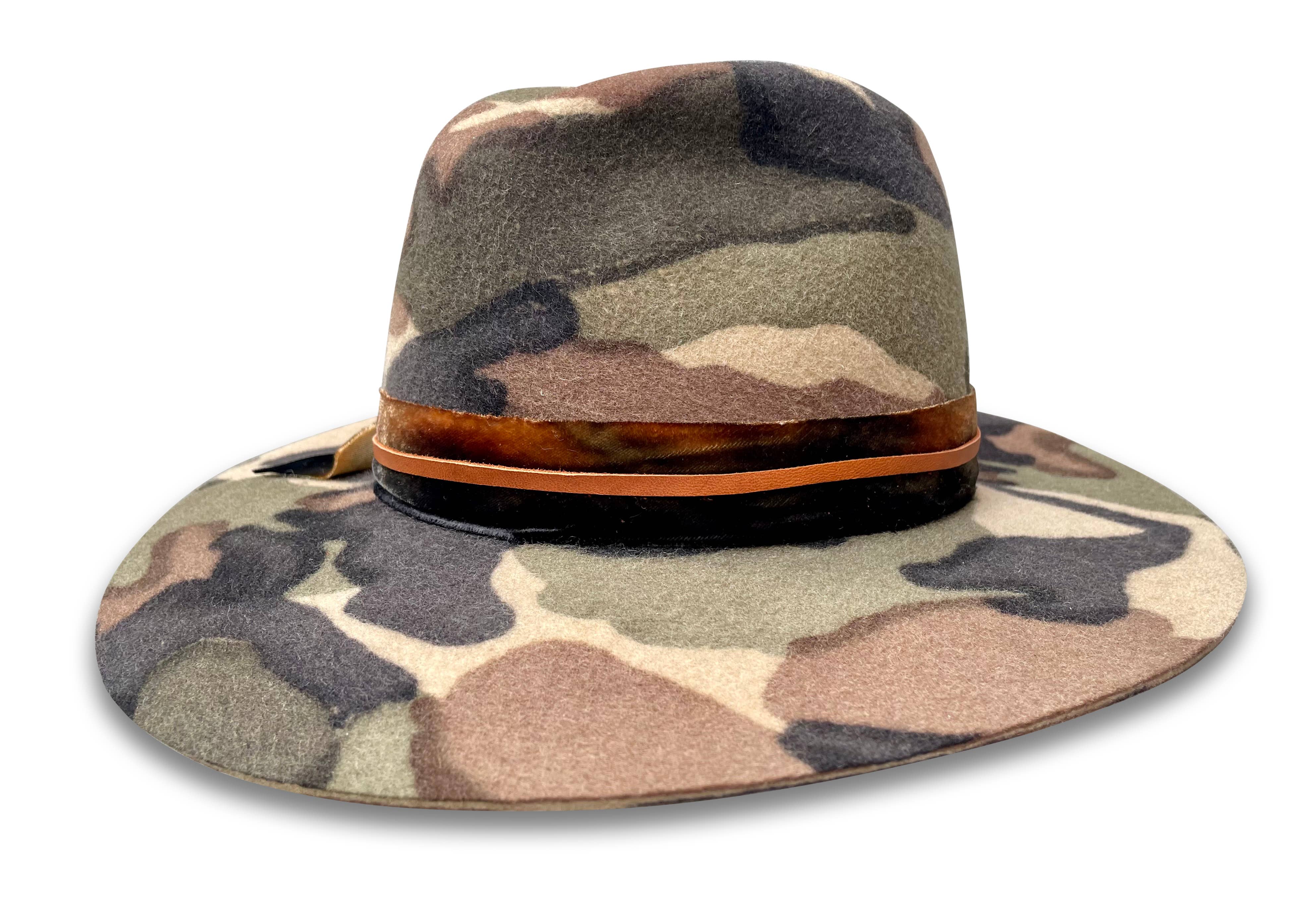 Cha Cha's House of Ill Repute – wholesale Fedora – Women’s – GI Jane - Camo Fedora 1
