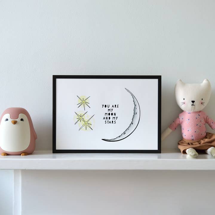 Wild Cherry Prints - Vendita all'ingrosso Stampa artistica - Stampa «Tu sei la mia luna e le mie stelle»