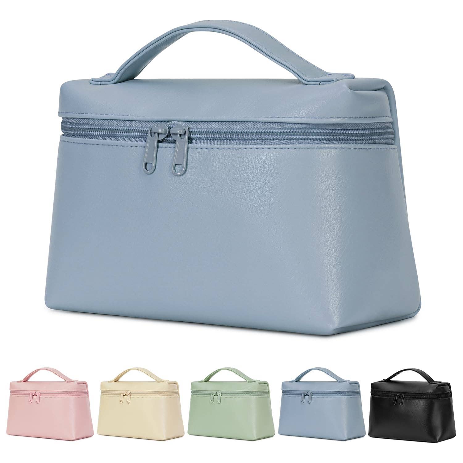 wandf - Wholesale Makeup/Cosmetic Bag - Makeup Cosmetic Bag Eco Vegan Leather With Built-in Pocket8