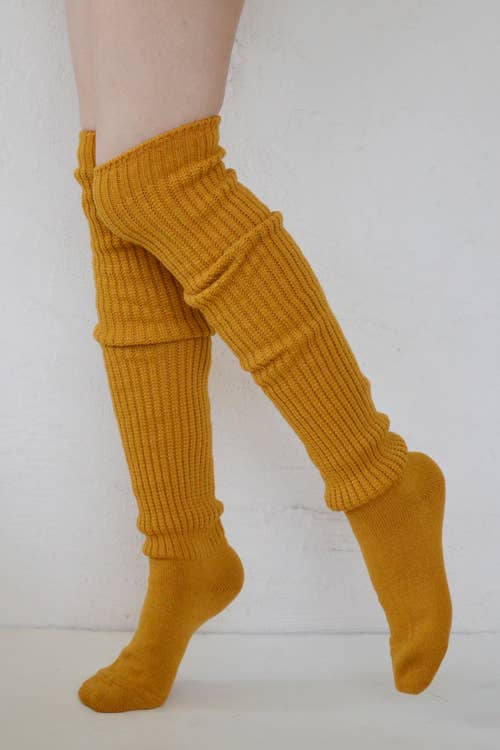 Tabbisocks - Venta al por mayor Calcetines - Mujer - Calcetines largos hasta la rodilla Lounge Scrunchy - mezcla de lana10