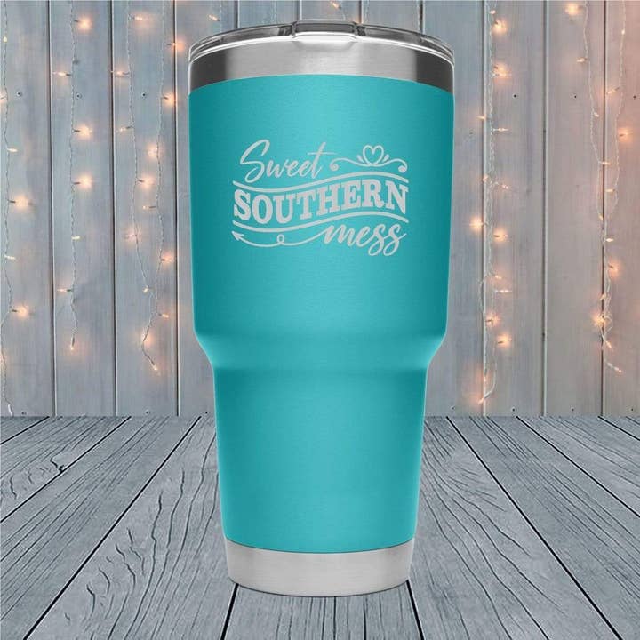 21 Threads - Wholesale Insulated Mug/Tumbler - Sweet Southern Mess Laser Engraved Tumblers