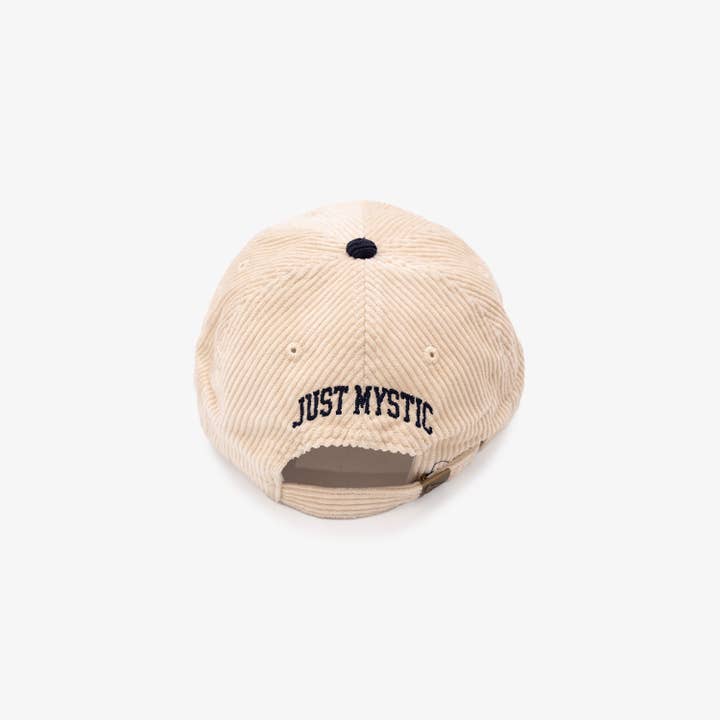 Just Mystic - Wholesale Baseball Cap - Unisex - Corduroy Logo Hat in Navy/White