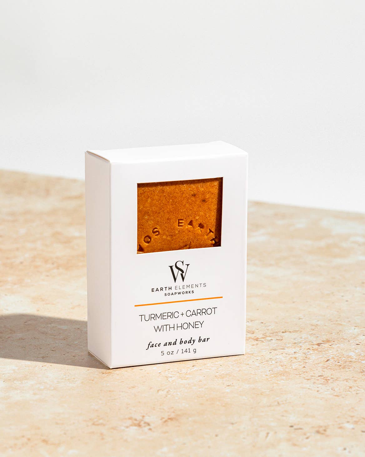Earth Elements Soapworks – wholesale Bar Soap – Turmeric Carrot Honey Face and Body Bar Soap