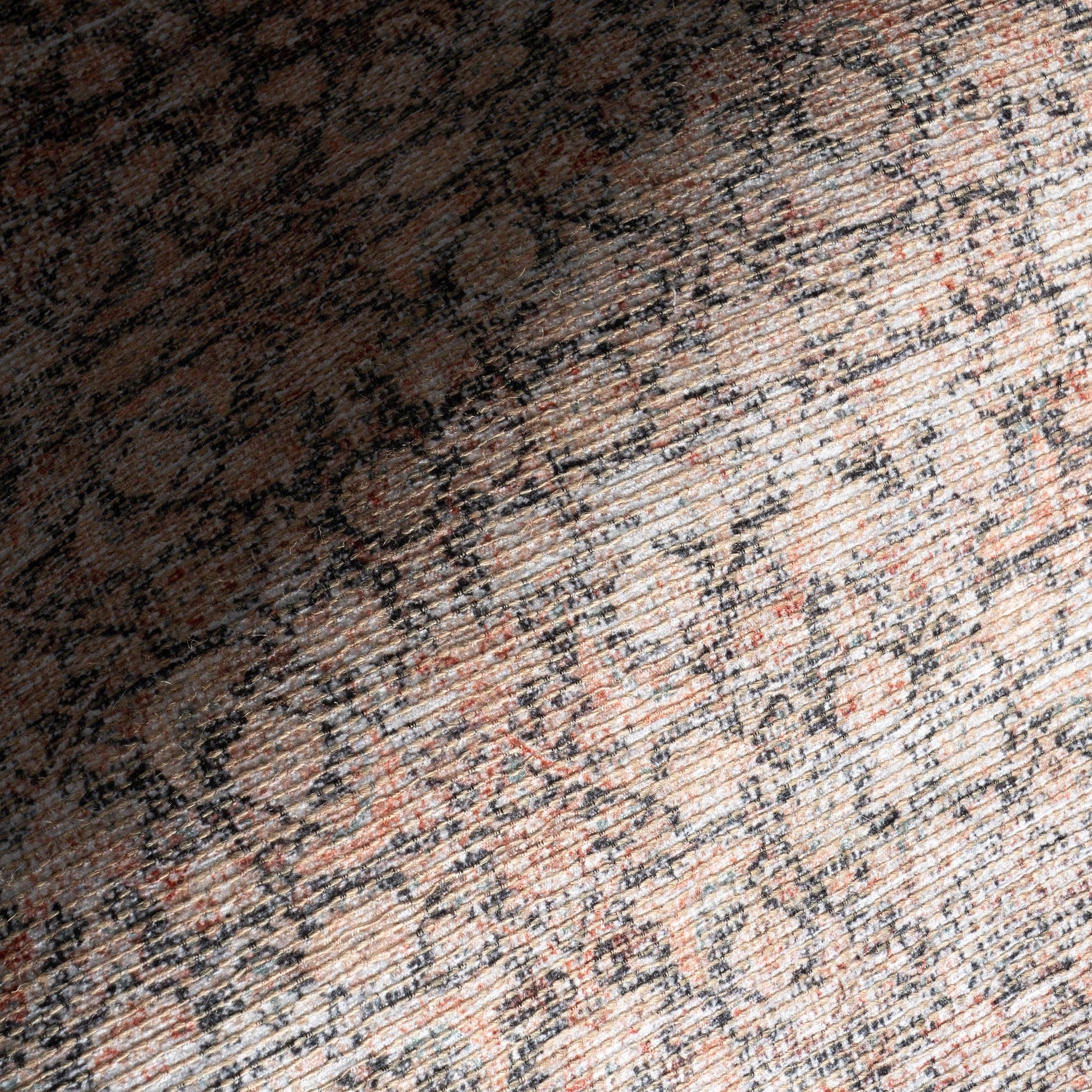 Light Brown Hillstone Collection Olene Traditional Vintage Medallion Area Rug for wholesale on Faire3