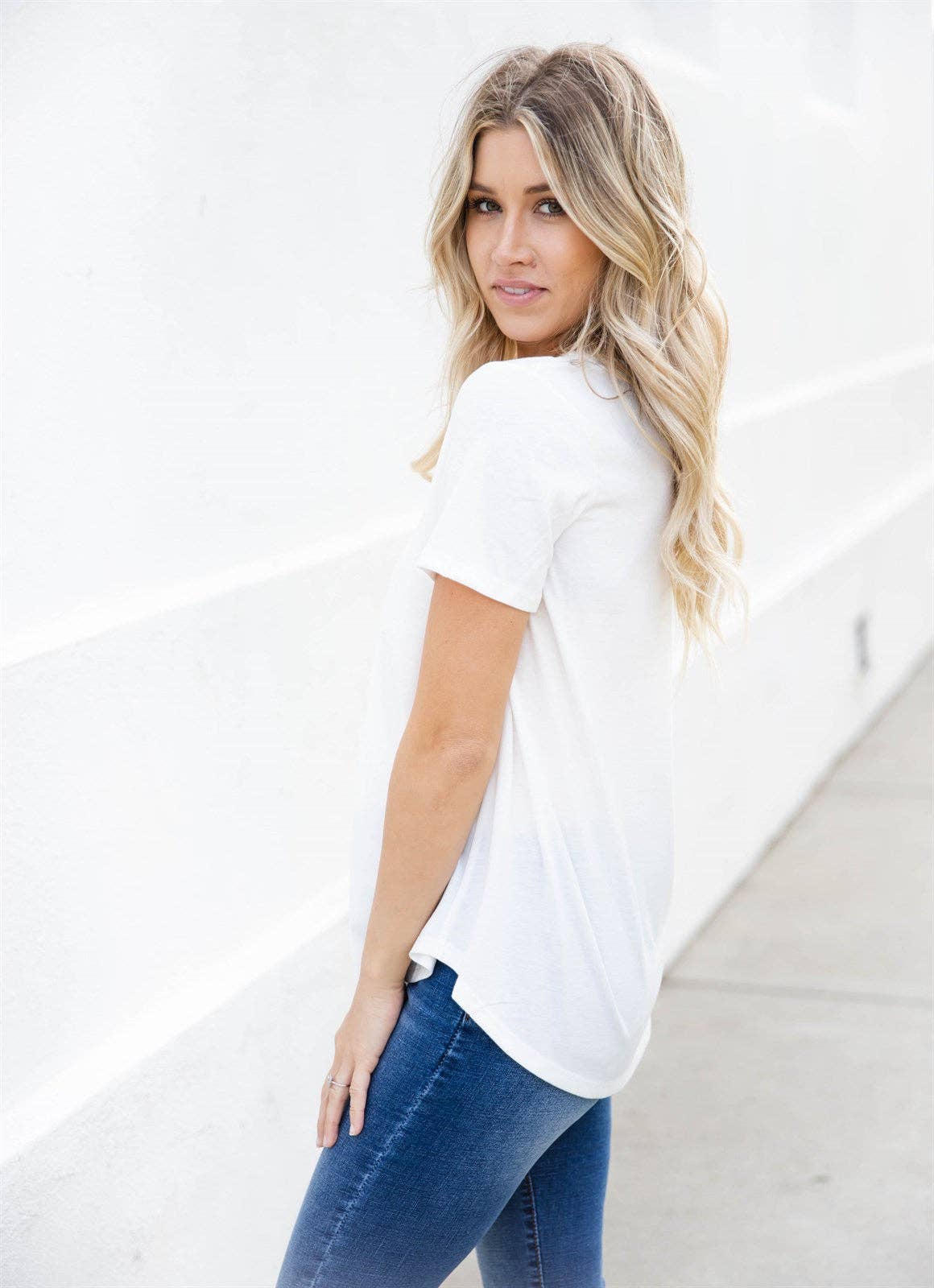 Tickled Teal - Wholesale Blouse - Women's - The V-neck Bliss Top6