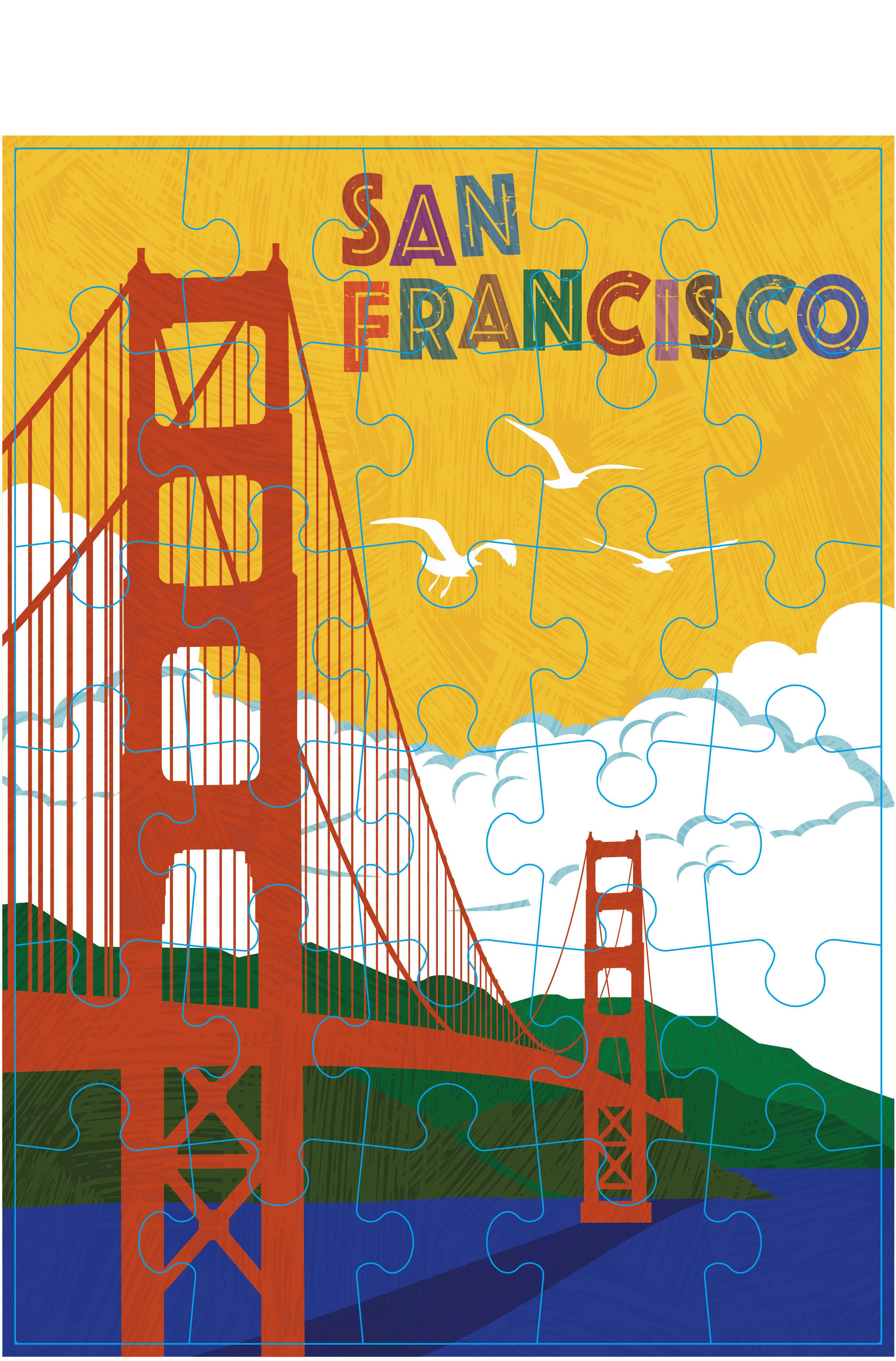 Local Notion - Wholesale Puzzle - Kids - Golden Gate Bridge 30 pc Puzzle2