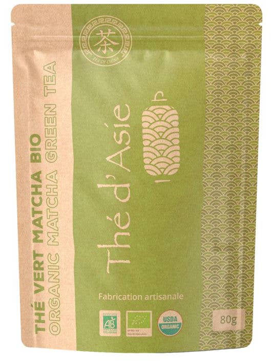 Té verde matcha orgánico a granel – 80 g para venta al por mayor de Khla - L'épicerie du Mékong