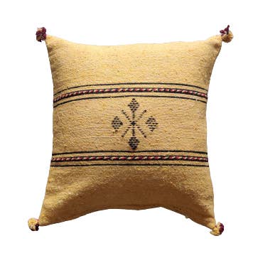 Gul berber bomulds pude for engroshandel hos Mazir Décoration