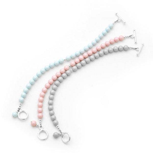 Petite Pearl Bracelet Set – Sorbet for wholesale by Klas Squared