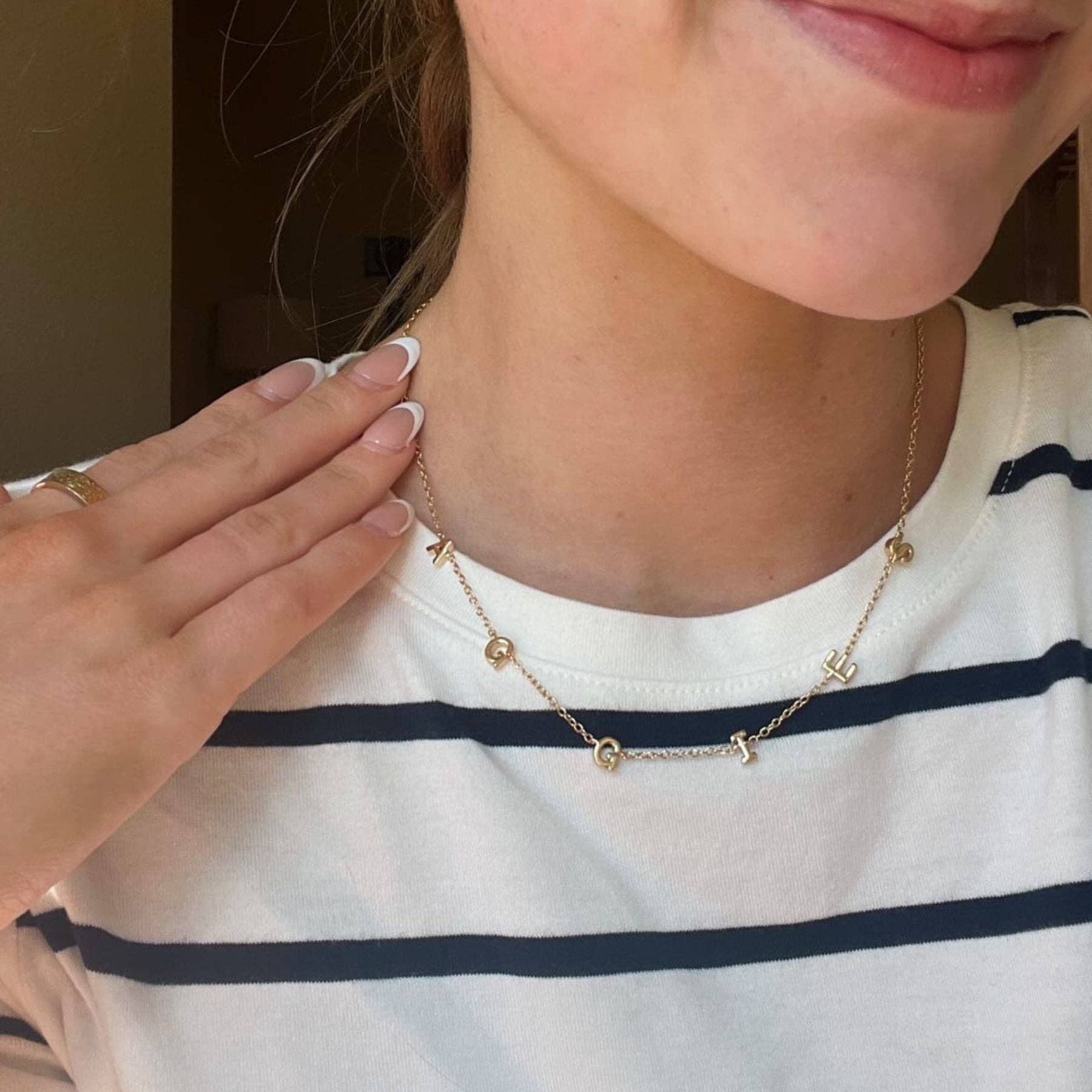 Nickel and Suede - Wholesale Pendant/Charm Necklace - Texas A&M University "AGGIES" Initial Necklace8