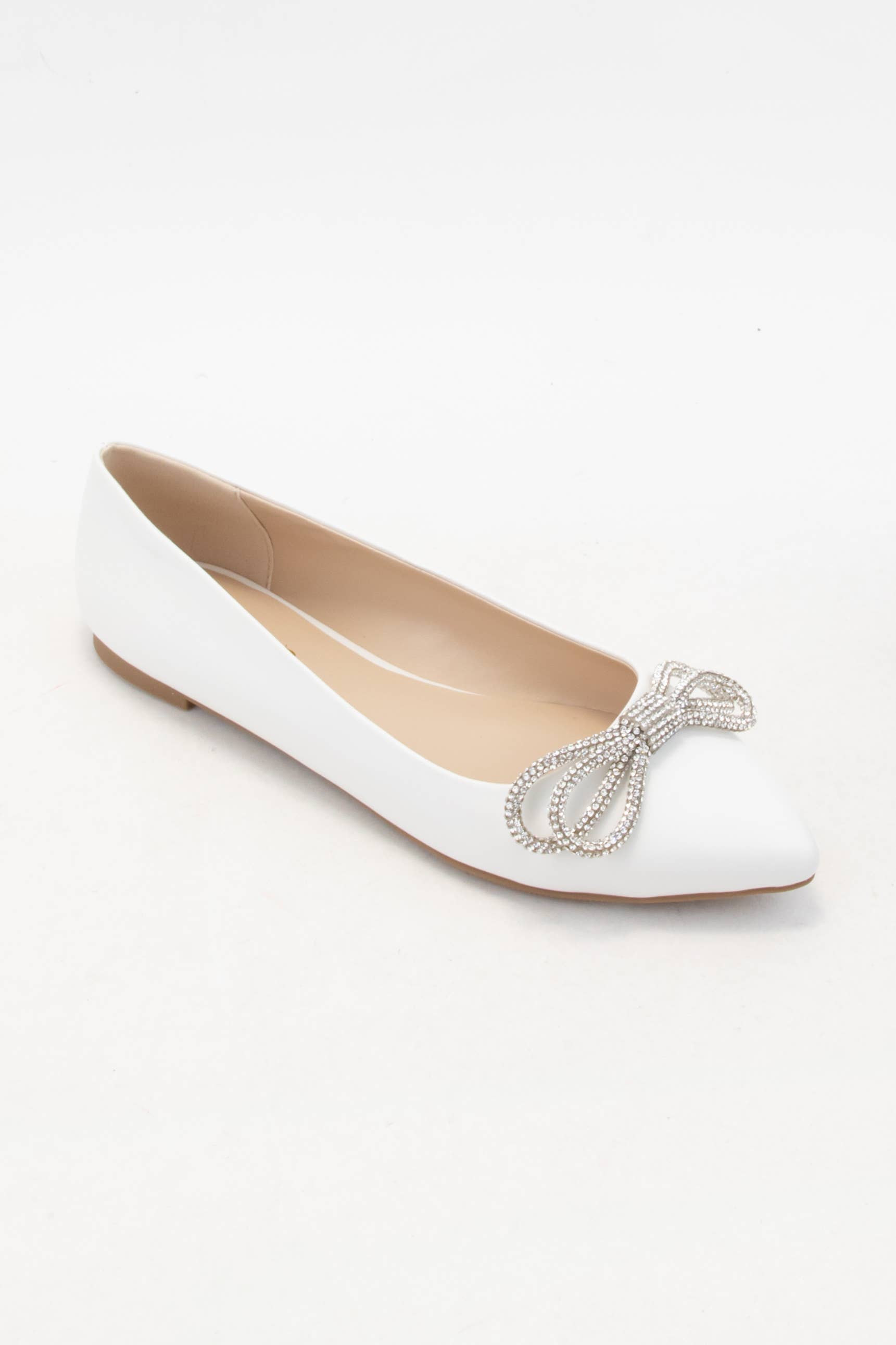 CCOCCI - Vente Ballerines – femme - CHAUSSURES PLATES À BOUT POINTU AVEC NŒUD ÉBLOUISSANT EN STRASS BONBON9