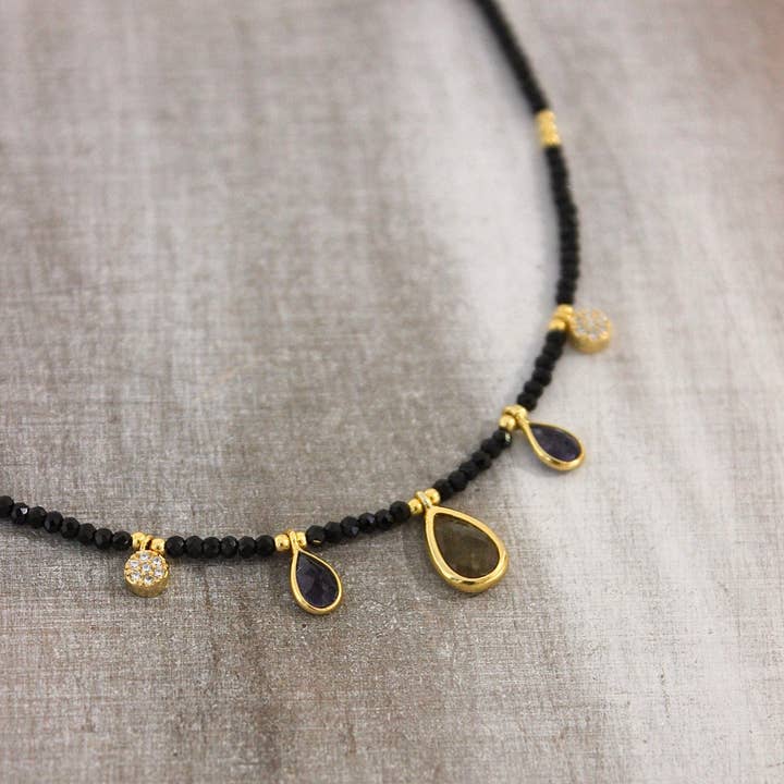 Labradorit halsband för wholesale av Nativa Jewels