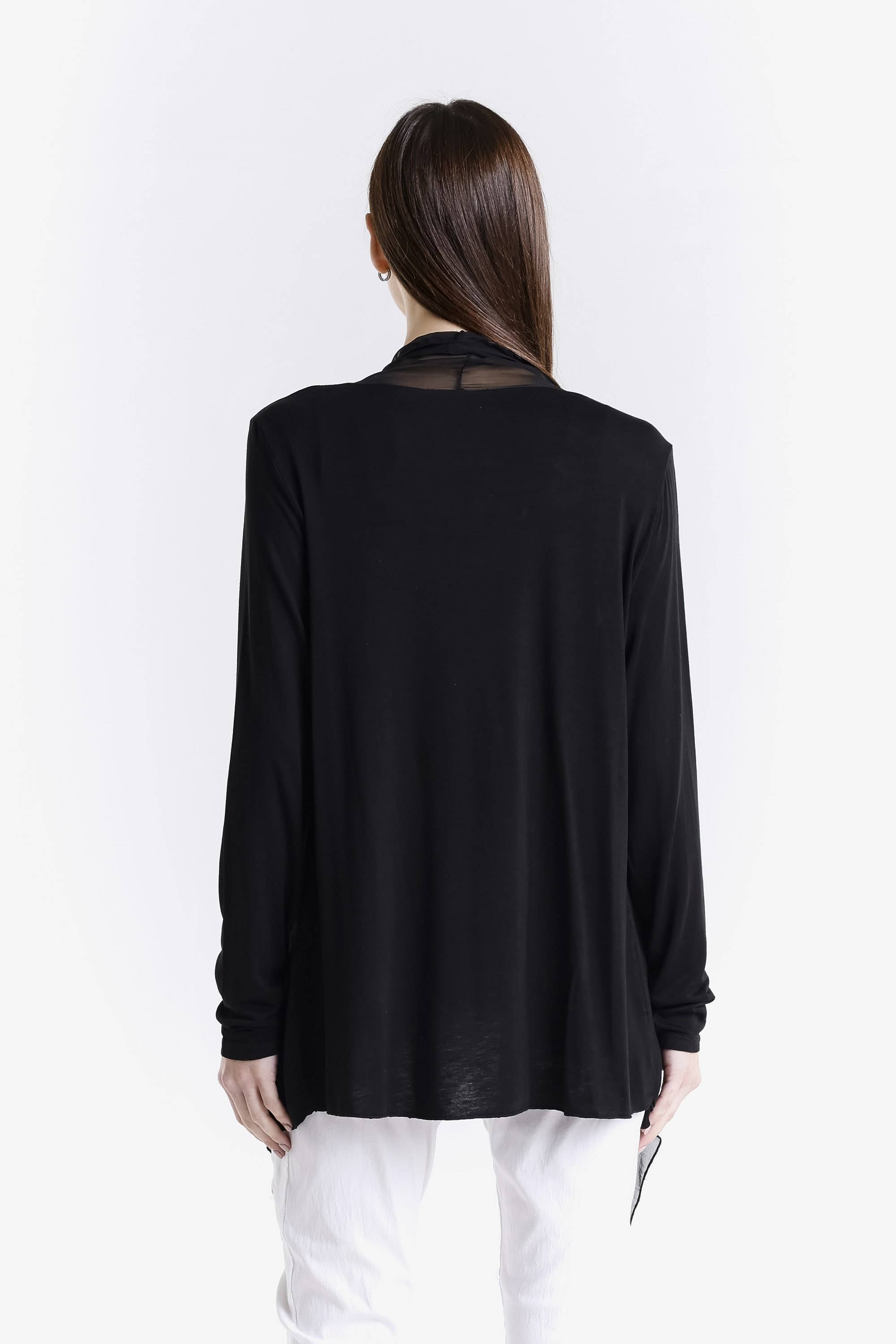 TINA Stephens Italy/Tees By Tina – wholesale Kofta - Dam – Carla Open Cardi w/Silk Trim (CLS201)3