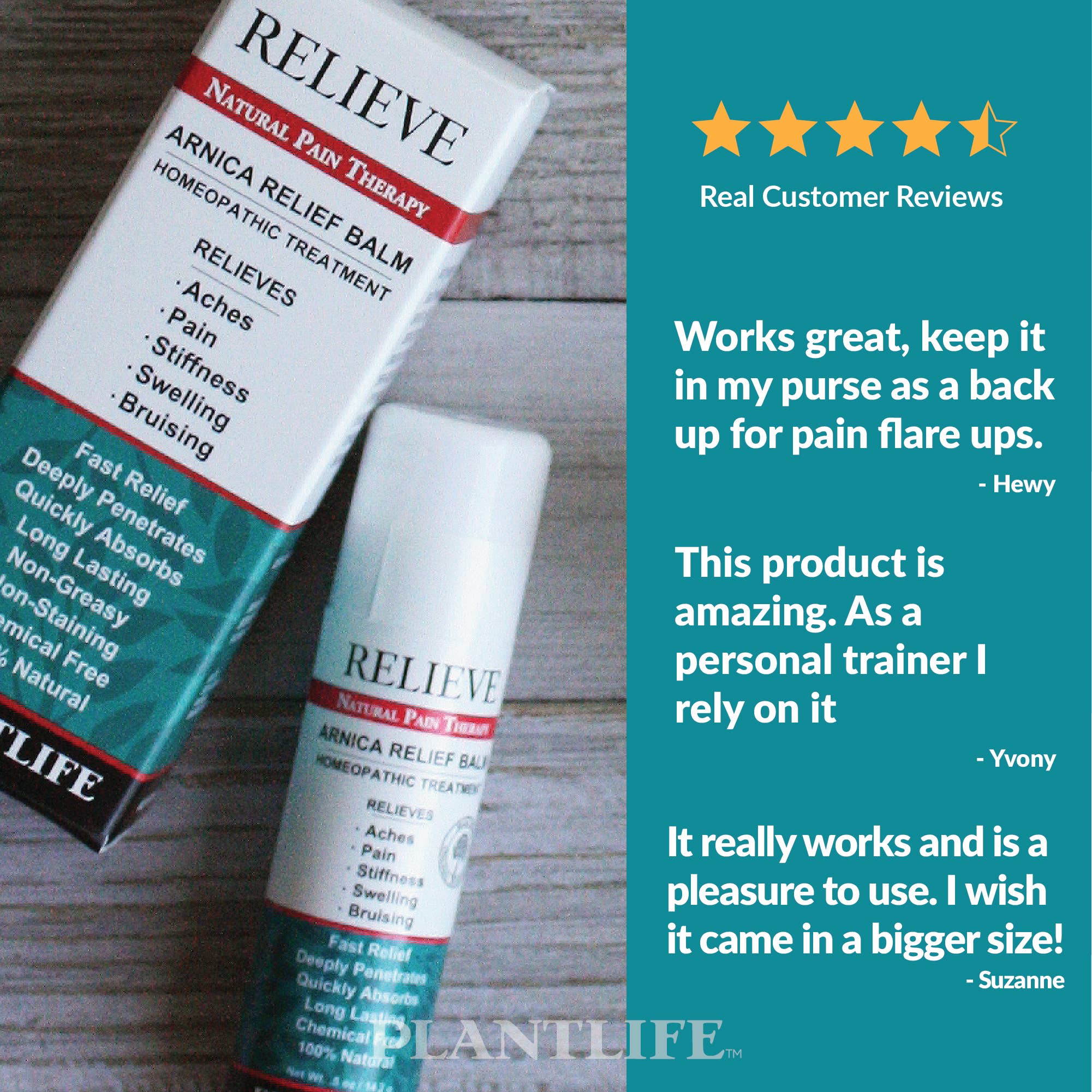 Plantlife - Wholesale Healing Salve/Balm/Cream - Arnica Relieve Balm2