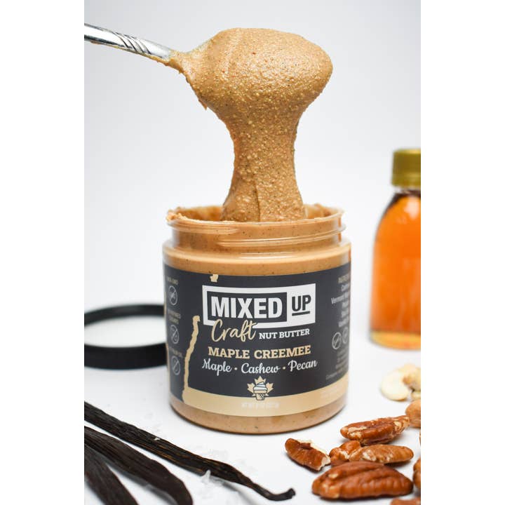 Mixed Up Foods - Wholesale Nut butter - Maple Vanilla Cashew Butter - "Maple Creemee" - 8 oz1