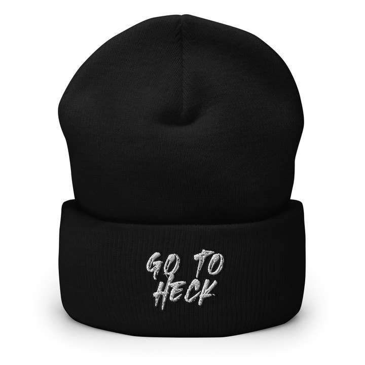 Go to H*ck Cuffed Beanie - Funny Blasphemy Beanie for wholesale by The Beanie Shop