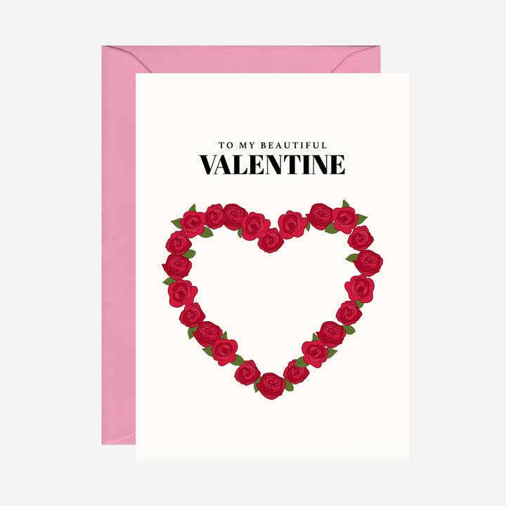 Rozen Valentijn skaart voor wholesale door Pearl Ivy