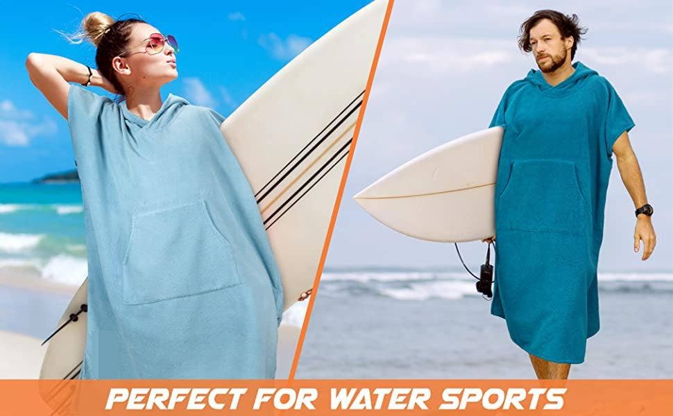 VIGOR - Wholesale Robe - Unisex - Changing Robe with Hood Quick Dry Microfiber Wetsuit Changing Towel with Pocket for Surfing Men Women(10 Pack)6