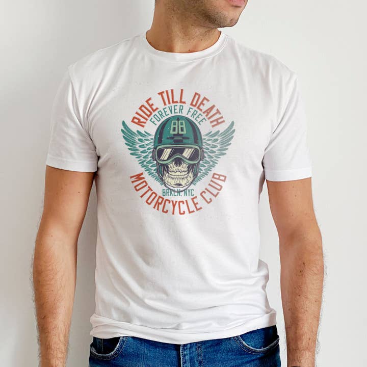 Ride Till Death Motorcycle T-Shirt for wholesale by Emogifts