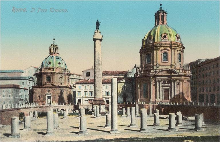 Found Image Press - Wholesale Art Print - Art Print IT-113 Trajan's Forum, Rome, Italy