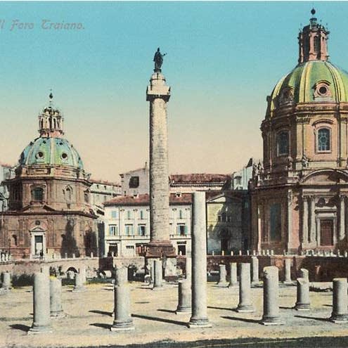 Found Image Press - Wholesale Art Print - Art Print IT-113 Trajan's Forum, Rome, Italy0