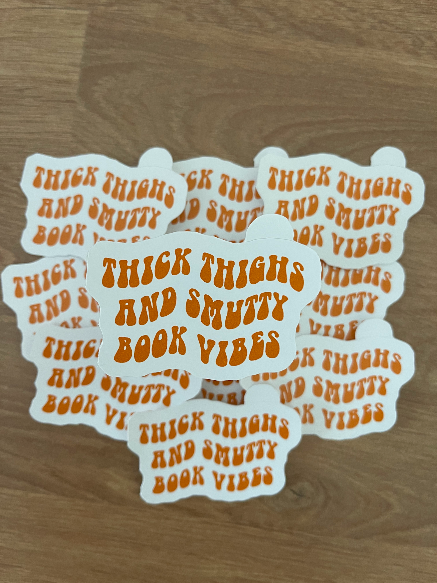 Totally Posie - Wholesale Sticker - "Thick Thighs & Smutty Book Vibes" Sticker0