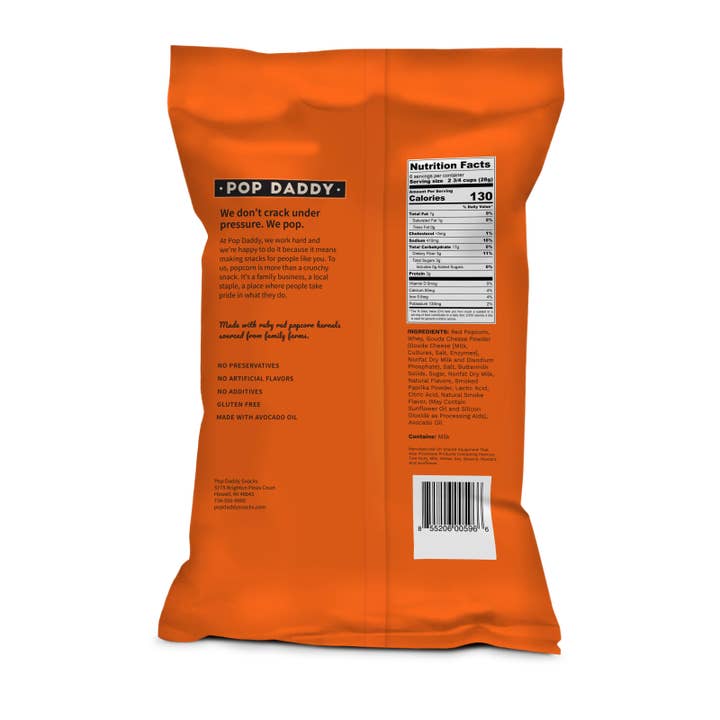 Pop Daddy Snacks - Wholesale Popcorn - Pop Daddy – Smoked Gouda Flavored Popcorn 6.0oz