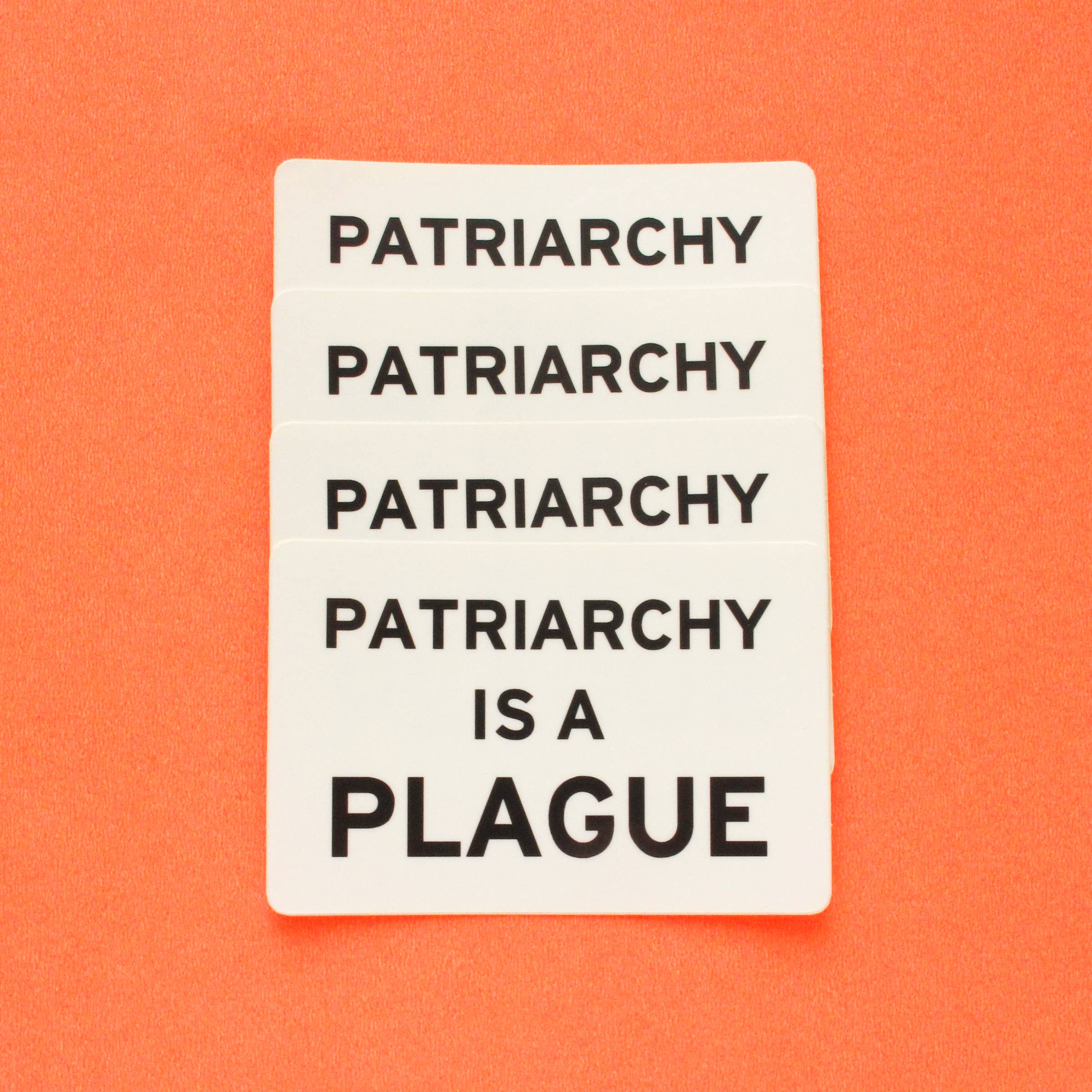 Word For Word Factory – Engroshandel Klistermærke – PATRIARKI ER EN PLAGUE-klistermærke l Feministisk klistermærkegave2