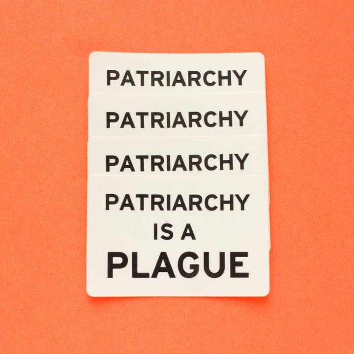 Word For Word Factory - Wholesale Sticker - PATRIARCHY IS A PLAGUE Sticker l Feminist Sticker Gift2