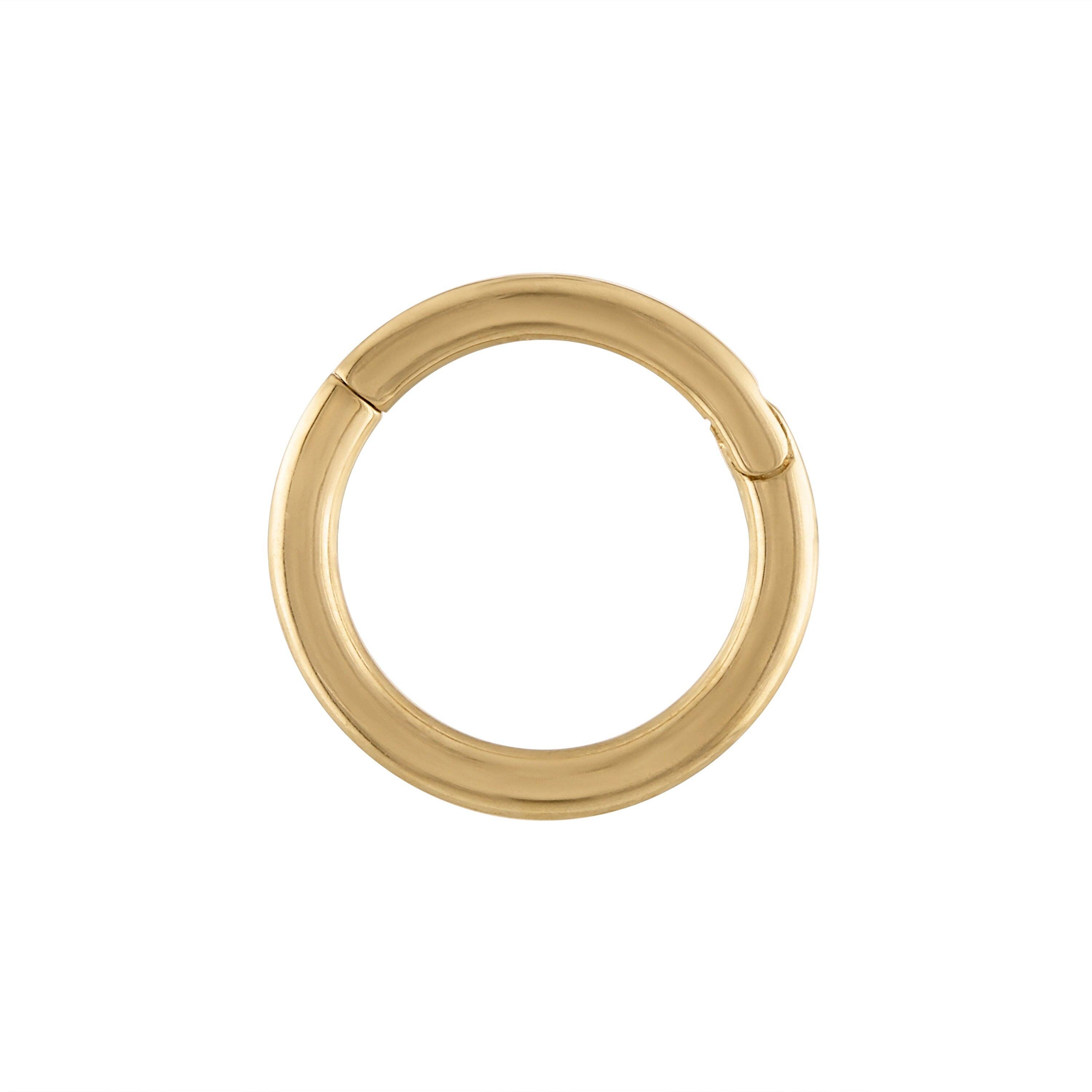 Zahav Jewelry - Wholesale Huggie Earrings - 14kt Solid Gold | 8mm OR 10mm Gold Hoop | Solid Gold Hoops | 10K Charm I Clicker Hoops I Personalized Jewelry1