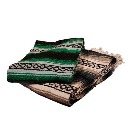 Sanyork Fair Trade - Wholesale Yoga blanket - Falsa Acrylic Striped Yoga Blanket 54" x 78" Reversible