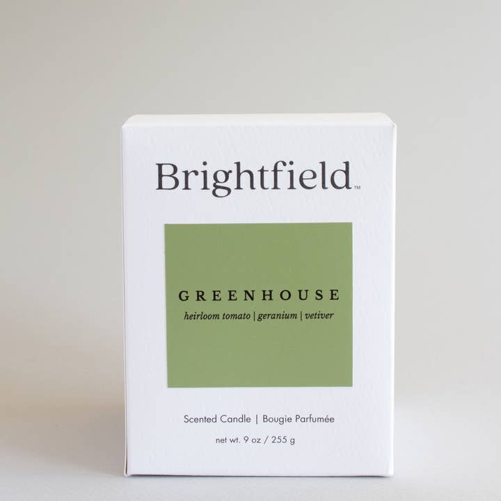 Brightfield - Wholesale Jar/Filled Candle - Greenhouse Candle - Tomato Scented Candle with Wood Wick