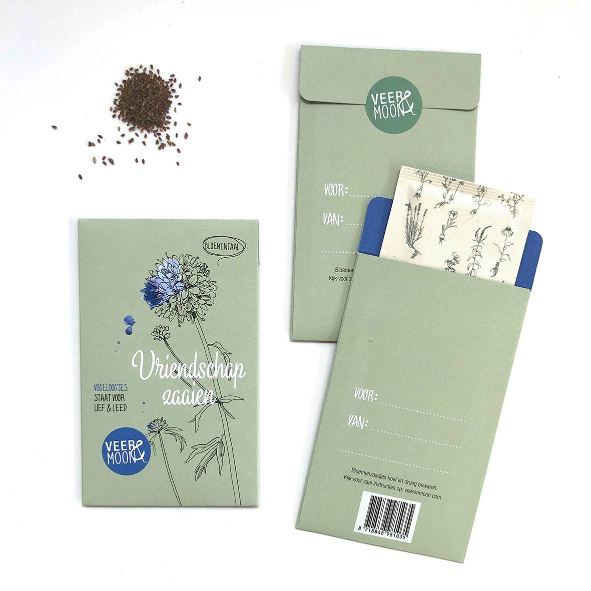 Veer&Moon - Wholesale Zaadjes voor platten - Bloemenzaden 'Vriendschap zaaien'1