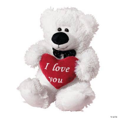 Fun Express - Wholesale Stuffed/Plush Toy - Kids & Baby - Plush Valentine Polar Bear0