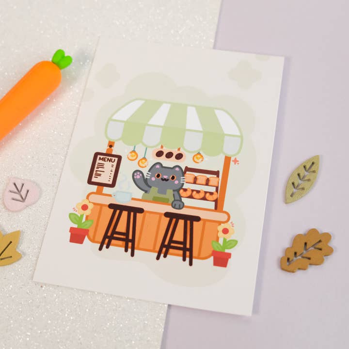 Sparkles in the Wild - Wholesale Art Print - Cute Coffee Shop Illustration Art Print3