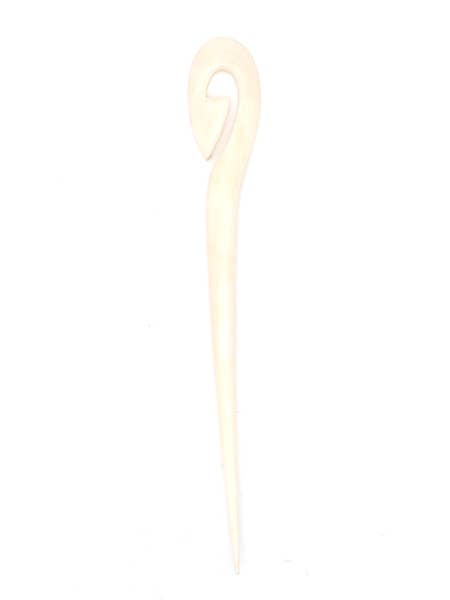 Carved Bone Hairsticks - $2.50 for wholesale by Nusantara Inc.