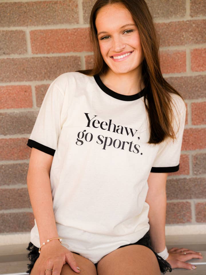 YEEHAW, GO SPORTS TEE for wholesale by Summer Tees