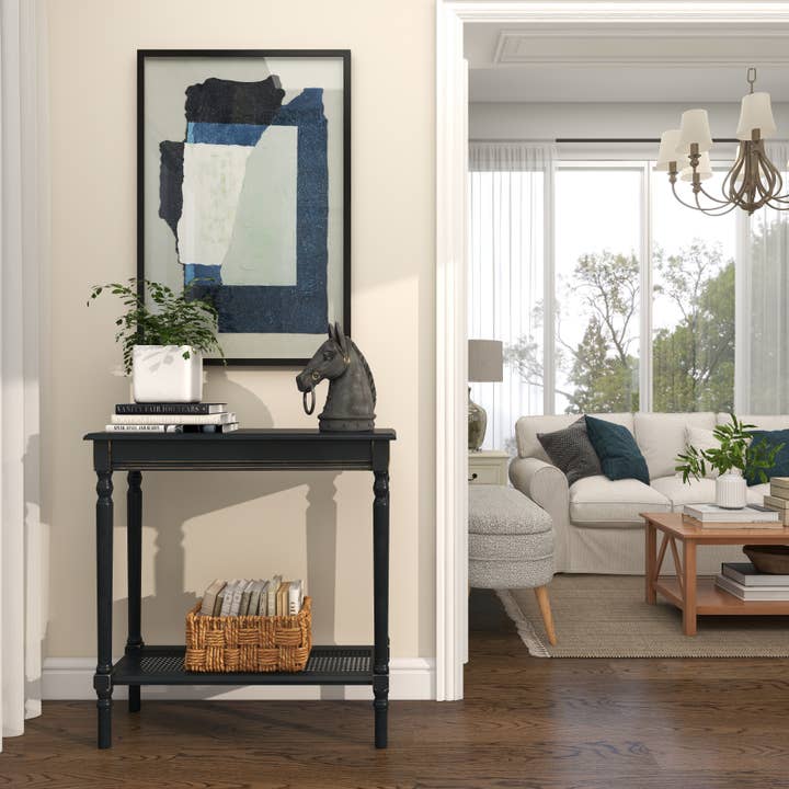 Deco Marché - Wholesale Console Table - Traditional Black Wooden Console Table8