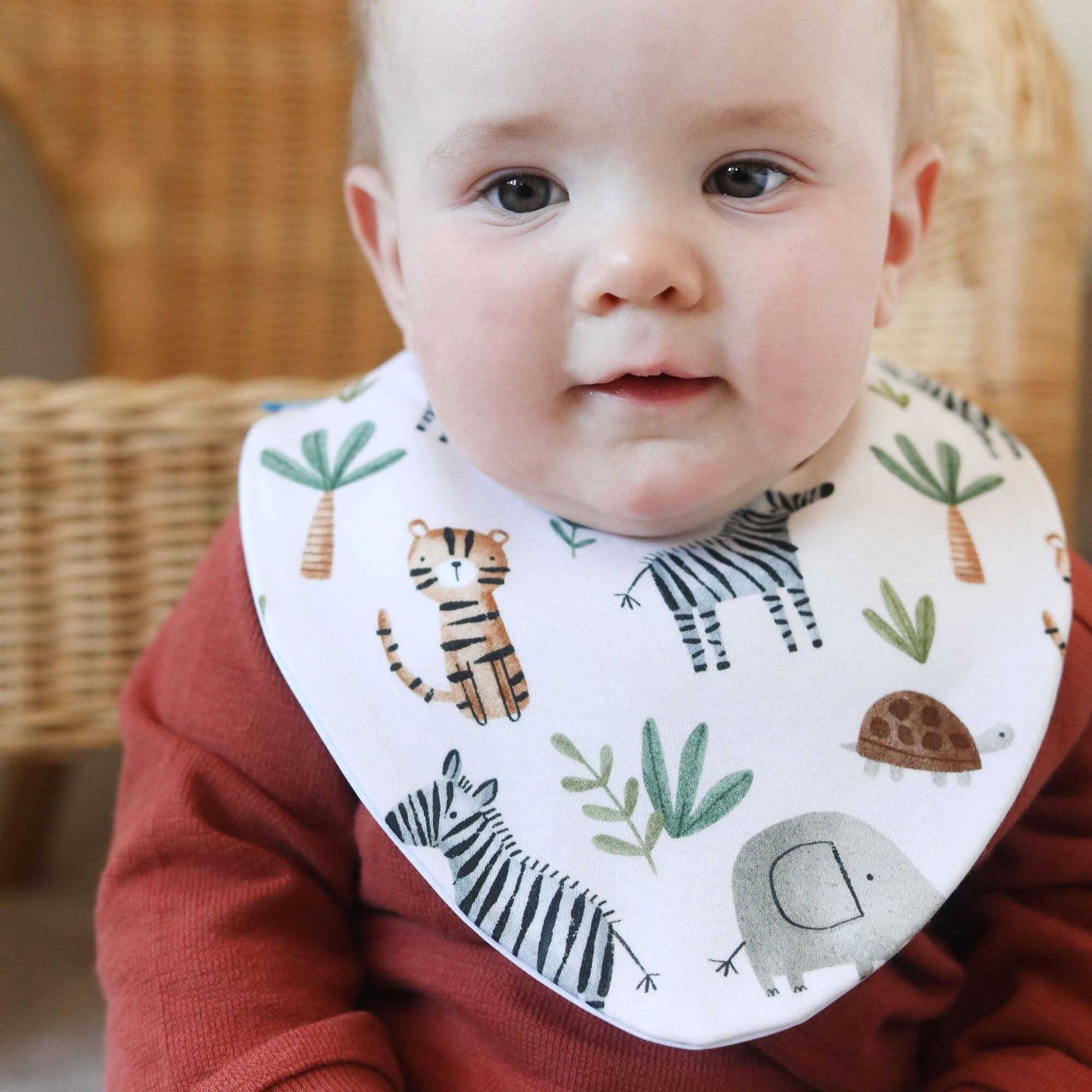 Bibbilyboo – wholesale Bib – Baby – Wild Animals Waterproof Dribble Bib1