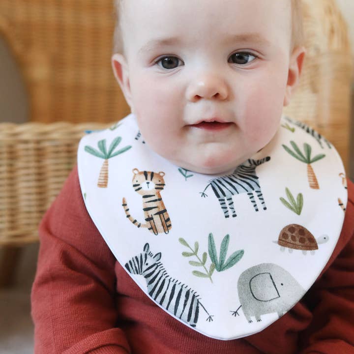 Bibbilyboo – wholesale Bib – Baby – Wild Animals Waterproof Dribble Bib1
