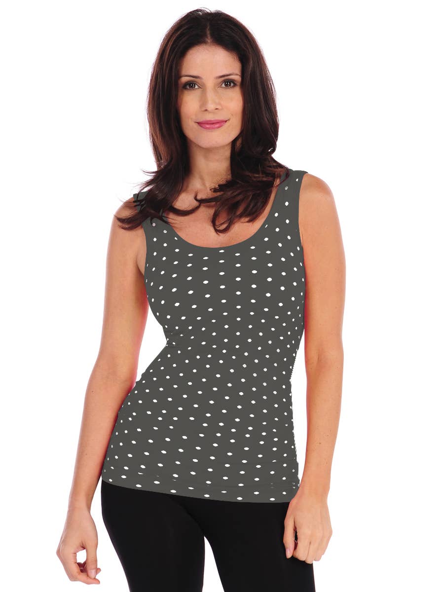 TINA Stephens Italy/Tees By Tina - Wholesale Tank Top - Women's - Pin Dot Tank (301PD)10