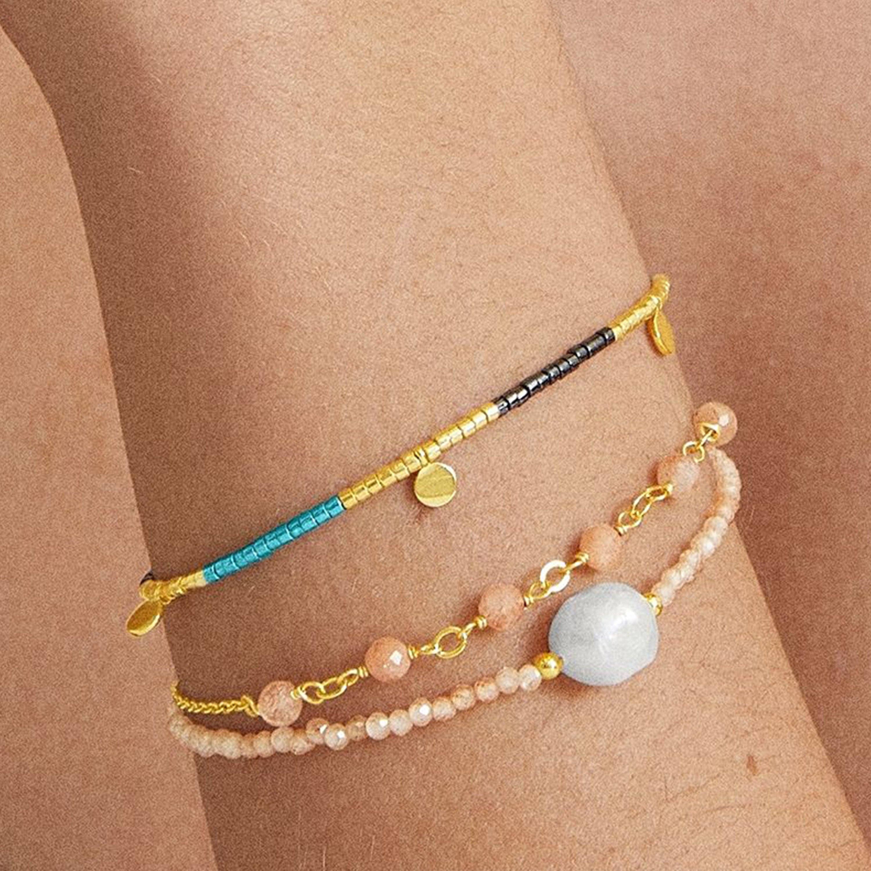 Luxenter - Wholesale Charm/Dangle Bracelet - Pulsera Luxenter de Circonita Champagne acabada en oro amarillo de 18K - Ekhao2