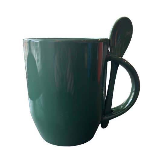 Galleyware - Wholesale Coffee Mug - Ceramic Mug with Spoon 13oz4
