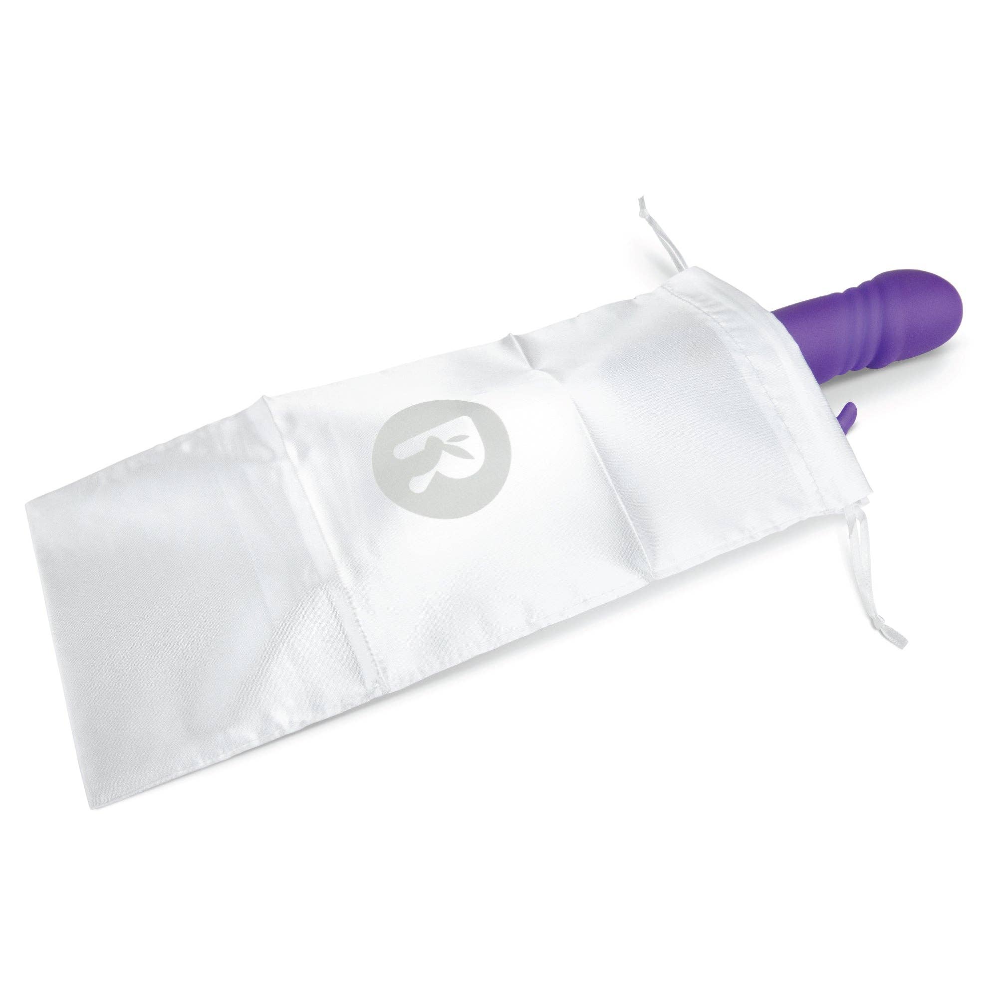 Lux Fetish Store - Wholesale Sex Toy - Rechargeable Thrusting Rabbit Vibrator - Purple6
