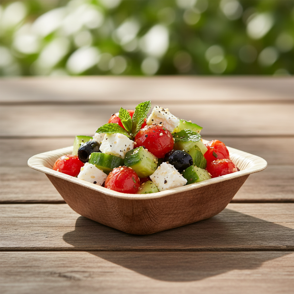 Smarty had a Party - Wholesale Disposable Plate - 1.5 oz. Square Palm Leaf Eco Friendly Mini Bowls - 25 pcs1